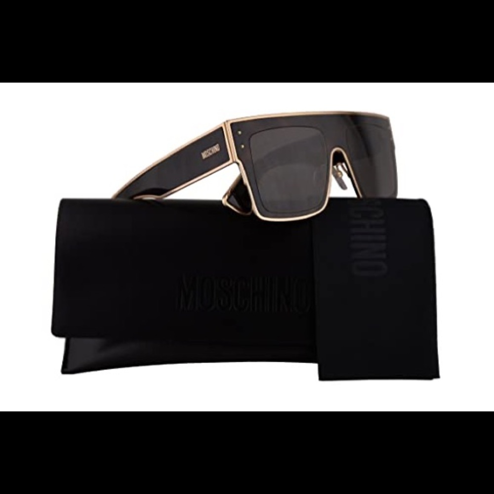 Moschino Black and Gold Sunglasses